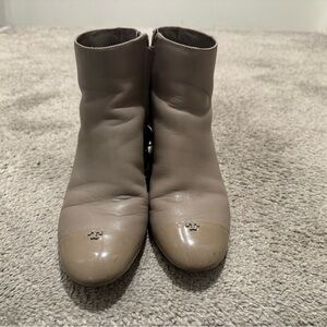 Tory Burch Taupe Ankle Booties